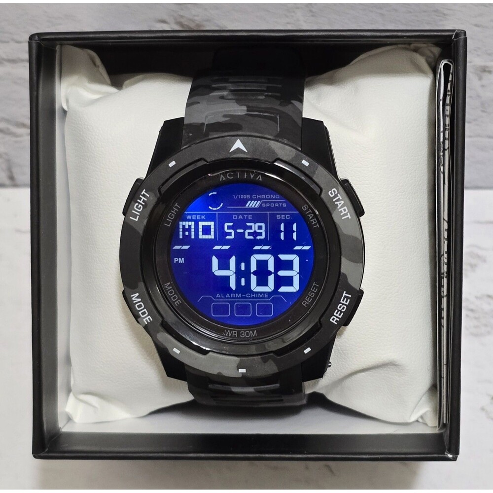 Activa Ranger X Terrain Invicta Digital Men’s 45mm Camo Black ACW8105MC-002 New